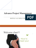 Advance Project Management: Rizwan Ali Khan PMP