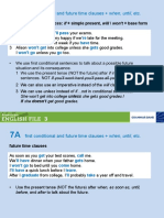 First Conditional and Future Time Clauses + When, Until, Etc