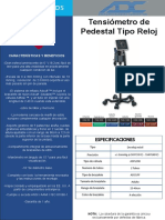 Tensiómetro de Pedestal Tipo Reloj: Ítem 752M