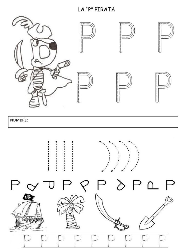 Letra P Mayúscula | PDF