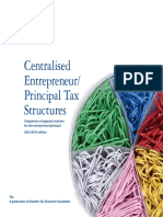 Centralised Entrepreneur/ Principal Tax Structures: About The Deloitte Tax Research Foundation