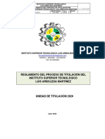 Reglamento Del Proceso de Titulación PDF