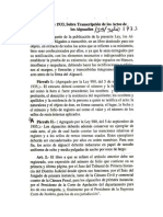 Ley 553 Del 1933. Sobre Los Actos de Los Alguaciles. Rep. Dom.