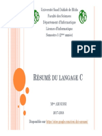 Résumé Du Langage C