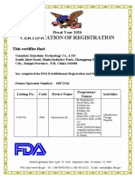 FDA Registration-Ganzhou Xianshun Technology