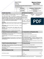 Material Safety Data Sheet: The Clorox Company