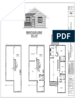 Front Elevation 1/4 1-0: 2' Overhang