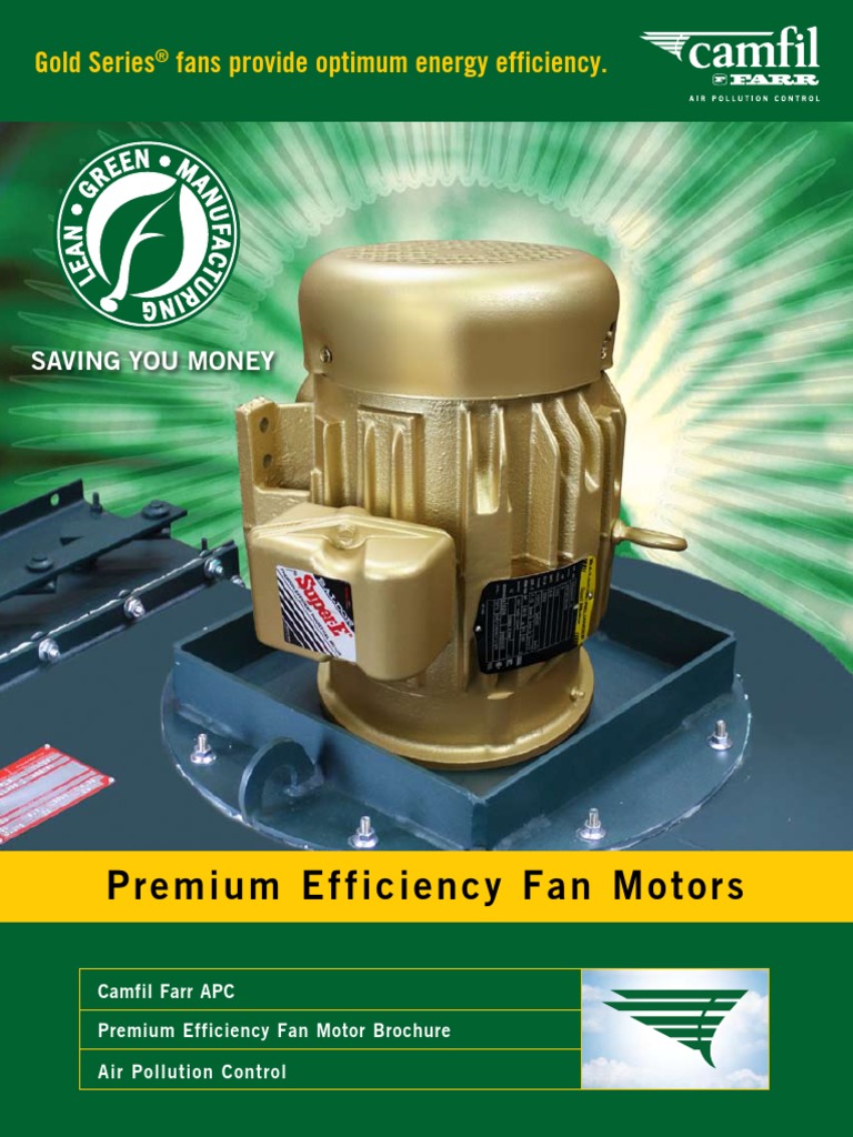 Bulletin High Efficiency Fan Motors PDF Engines Electric Motor