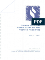 Florida City Gas Meter Sampling and Testing Programs: Review DF