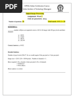 Digital Image Processing Assignment-Week 1: NPTEL Online Certification Courses Indian Institute of Technology Kharagpur