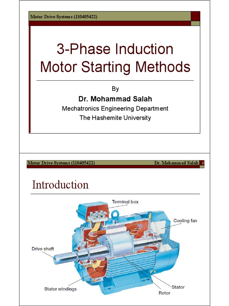 4ThreePhase Induction Motor Starting Methods PDF Electric Motor