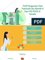 Profil Penggunaan Obat Psikotropik Dan Narkotik Di Depo