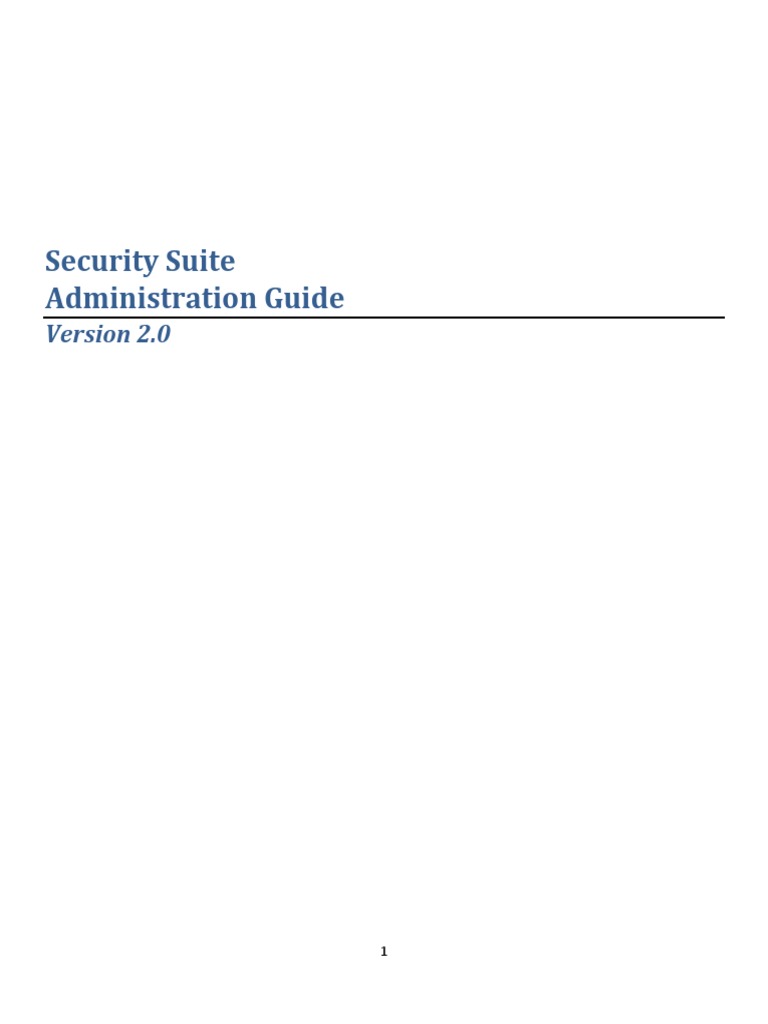 Security Suite Administration Guide | PDF | Computer File | My Sql