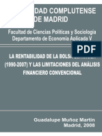 La Rentabilidad de La Bolsa Española (1990-2007) y Las Limitacio - Nodrm PDF