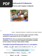 Mathematical Preliminaries: 1.2 Roundoff Errors and Computer Arithmetic