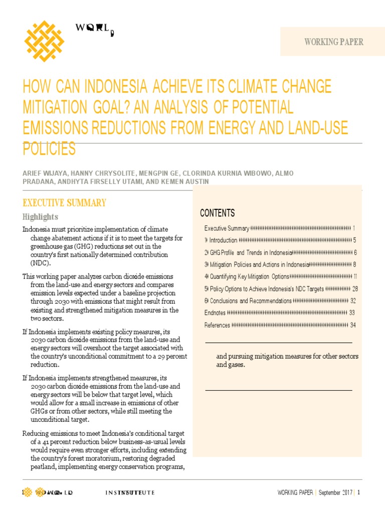 Climate Mitigation | PDF | Climate Change Mitigation | Greenhouse Gas