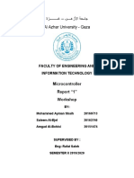 Al Azhar University - Gaza: Microcontroller Report "1" Workshop