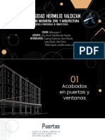 Edificaciones I - Acabados en puertas y ventanas