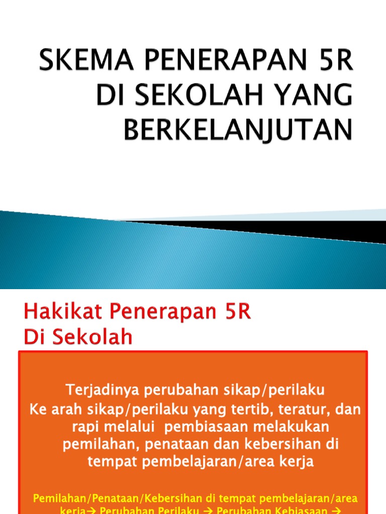 Skema Penerapan 5r Di Sekolah Yang Berkelanjutan Pdf
