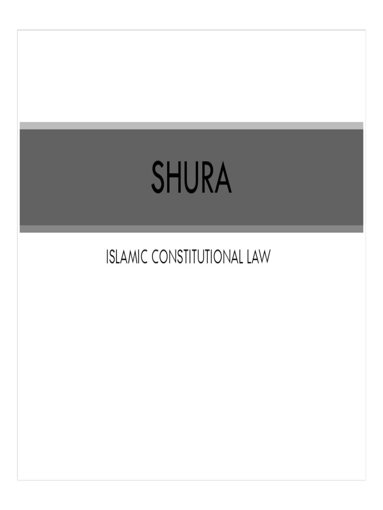 Understanding Islamic Shura Principles | PDF | Shura | Muhammad