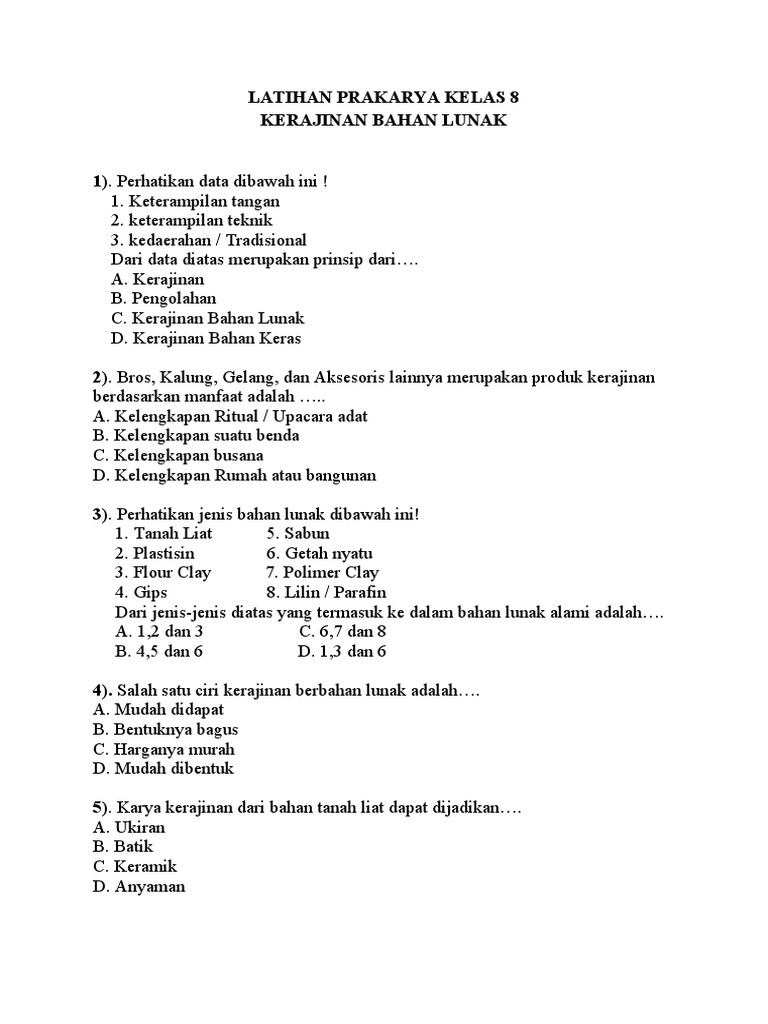 Liat lilin tanah termasuk bahan gips CONTOH PROYEK Liat lilin tanah termasuk bahan gips Contoh