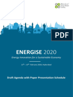 Energise Brief Agenda Schedule