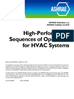 High-Performance Sequences of Operation For HVAC Systems: ASHRAE Addendum A To ASHRAE Guideline 36-2018