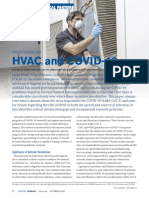 HVAC and COVID 19 Ashrae - Ashraejournal