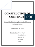 Construction of Contracts by Lord Denning