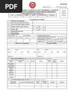 Dr. Ram Manohar Lohiya National Law University, Lucknow: Application Form For Admission To Ph.D. Programme 2020-21