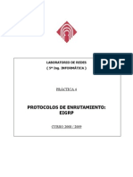 Configuración EIGRP en routers