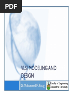 Vlsi Modeling and Design: Dr. Mohammed M. Farag