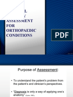 Physical Therapy Assessment Techniques for Orthopedic Conditions