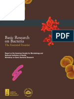 Basic Research On Bacteria: The Essential Frontier