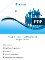 Week 3 (The Structure of An Organization)