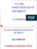 Introduction To It Security: (7 Credits)