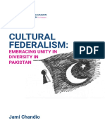 Cultural Federalism and Embracing Unity in Diversity in Pakistan