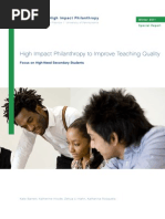 Download High Impact Philanthropy to Improve Teaching Quality Focus on High-Need Secondary Students by impactsp2 SN48905485 doc pdf