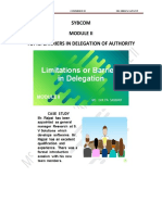 Barriers in Delegation