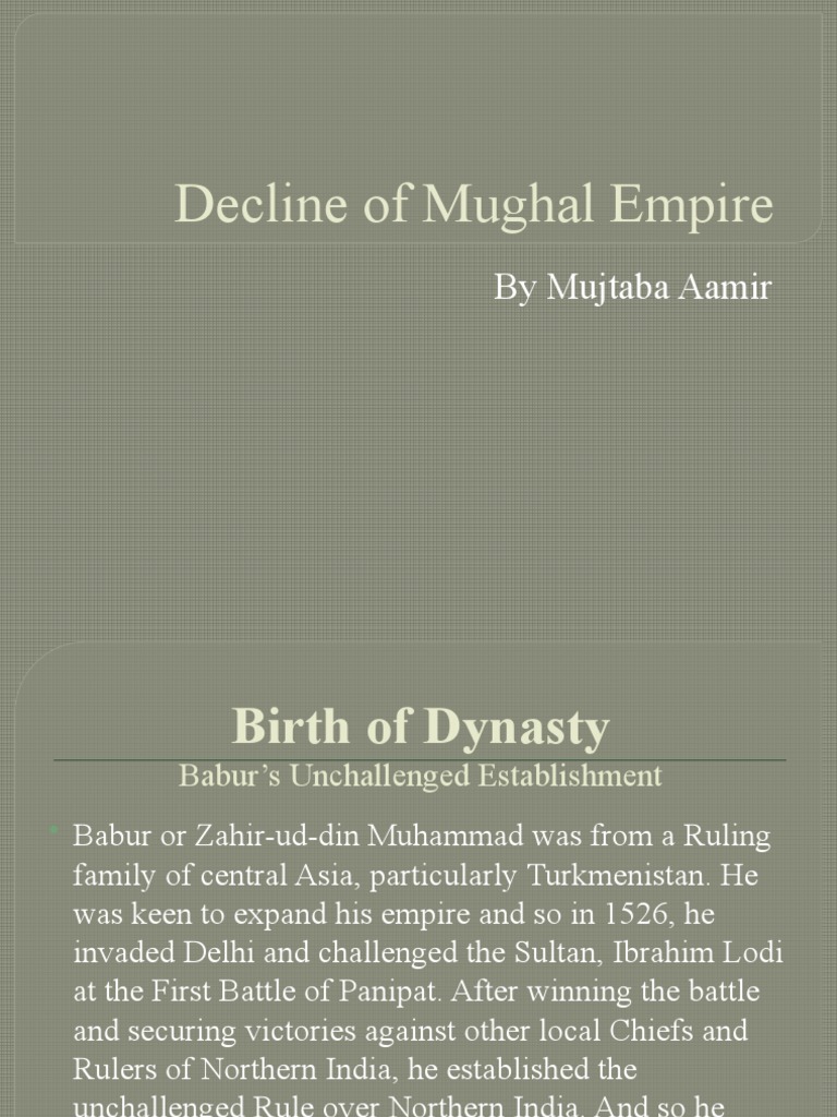 Decline of the Mughal Empire Analysis | PDF | Mughal Empire | Timurid ...