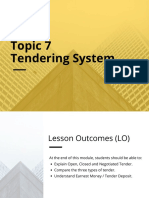 Topic 7 Tendering System