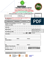 KPTA Application Form