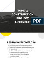 Topic 4 Construction Project Lifecycle