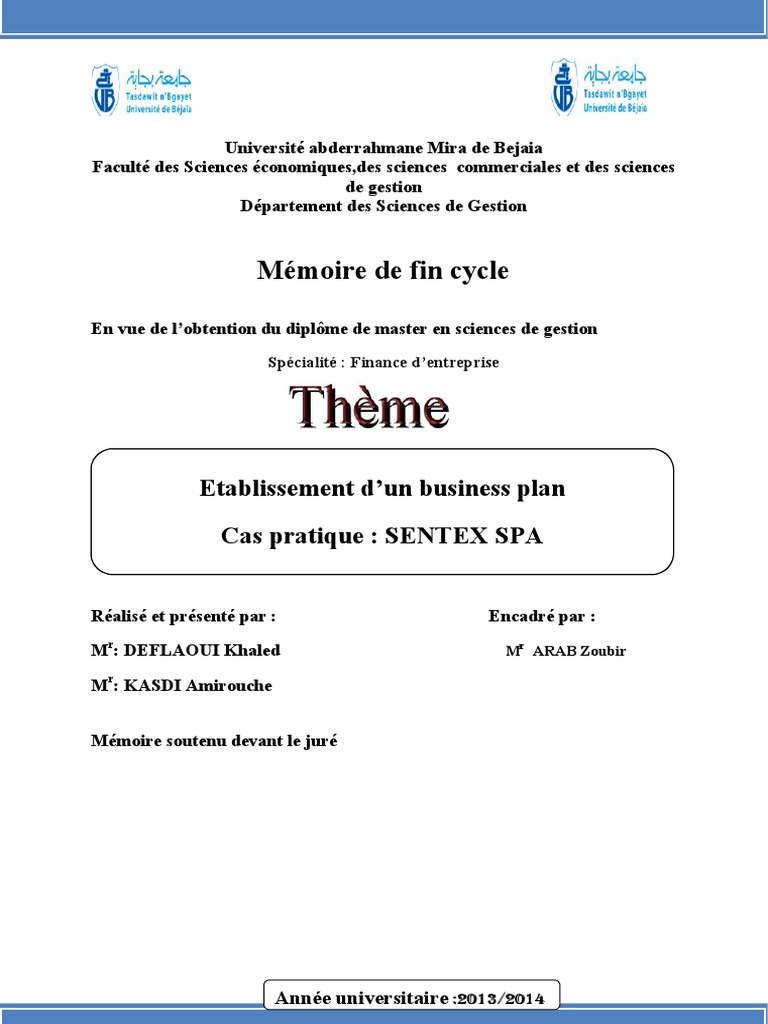 Schéma Synthèse Création D entreprise Idée Business Plan Financement Etablissement D'un Business Plan PDF | PDF | Plan d'affaires | Actionnaire