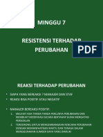 8 Resistensi DLM Perubahan