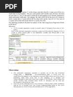 Linear Regression Analysis