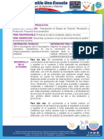 Participación en Grupos de Creación, Recreación y Producción, Proyecto SocioProductivo