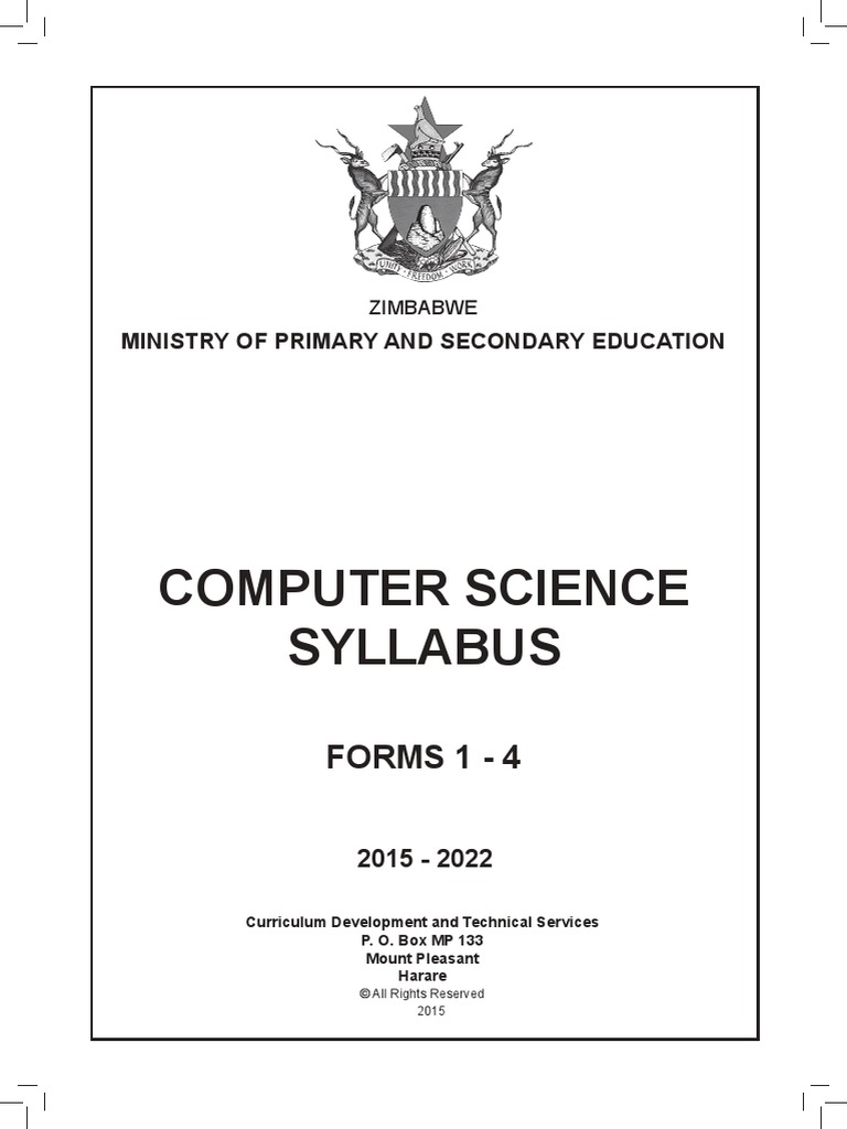 Computer Science O Level Syllabus Min PDF | PDF | Computer Network ...