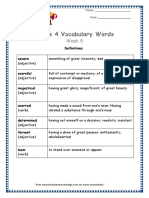 Grade 4 Vocabulary Week 5 Definitions