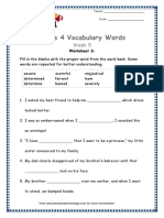 Grade 4 Vocabulary Week 5 Worksheet 6 PDF